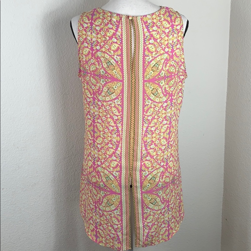 Rose & Olive sleeveless paisley / floral print top - Picture 3 of 6
